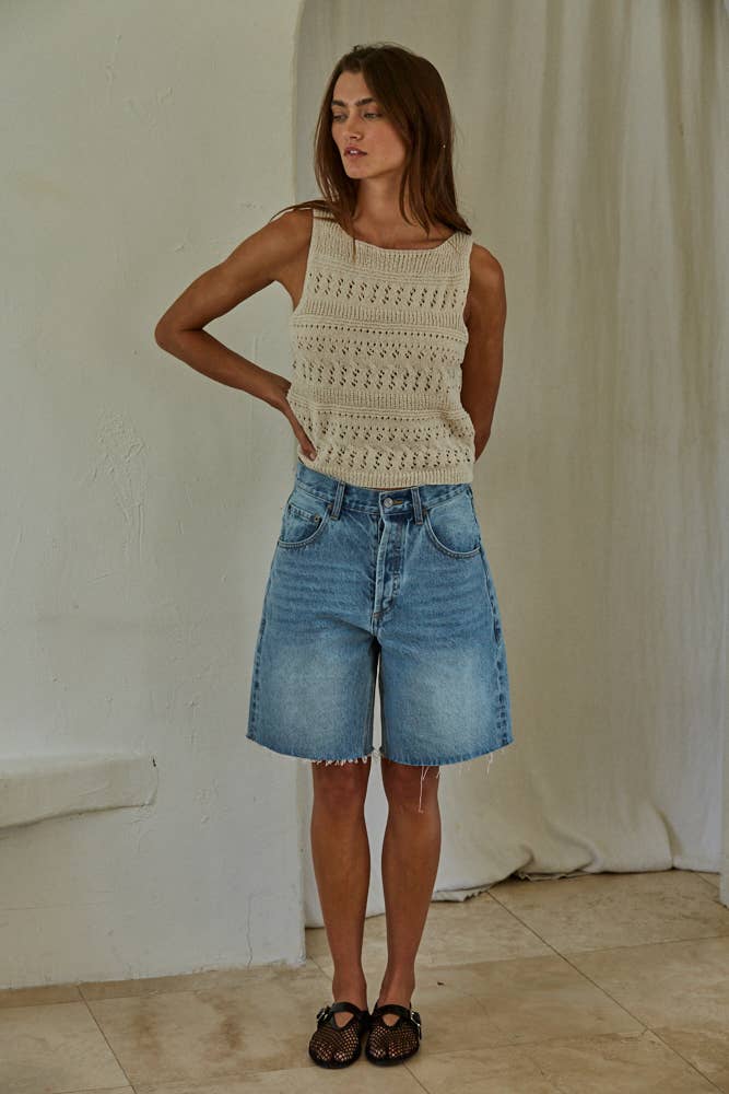 Ash Knit Sleeveless Top