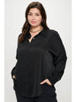 Eden Pinstripe Button-Down Top