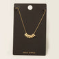Gold Dipped Mama Letters Chain Necklace