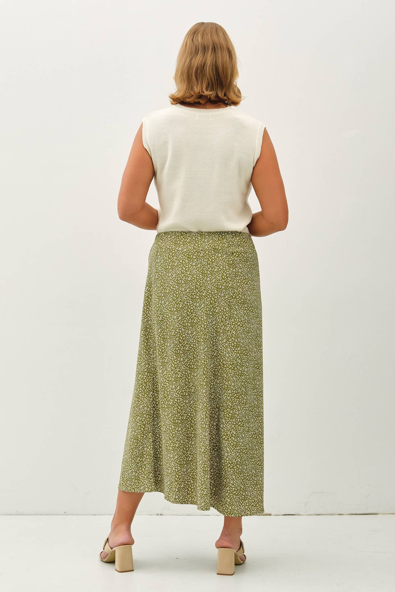 Plus Carissa Print Midi Skirt | Choose Color