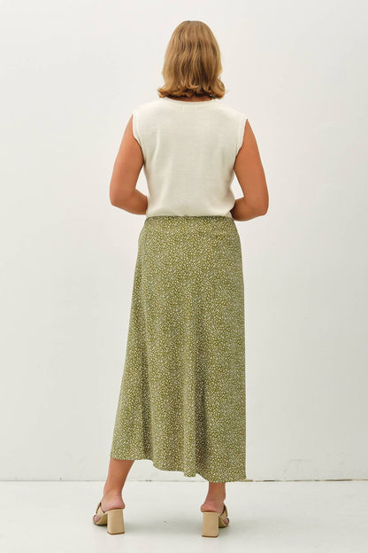 Plus Carissa Print Midi Skirt | Choose Color