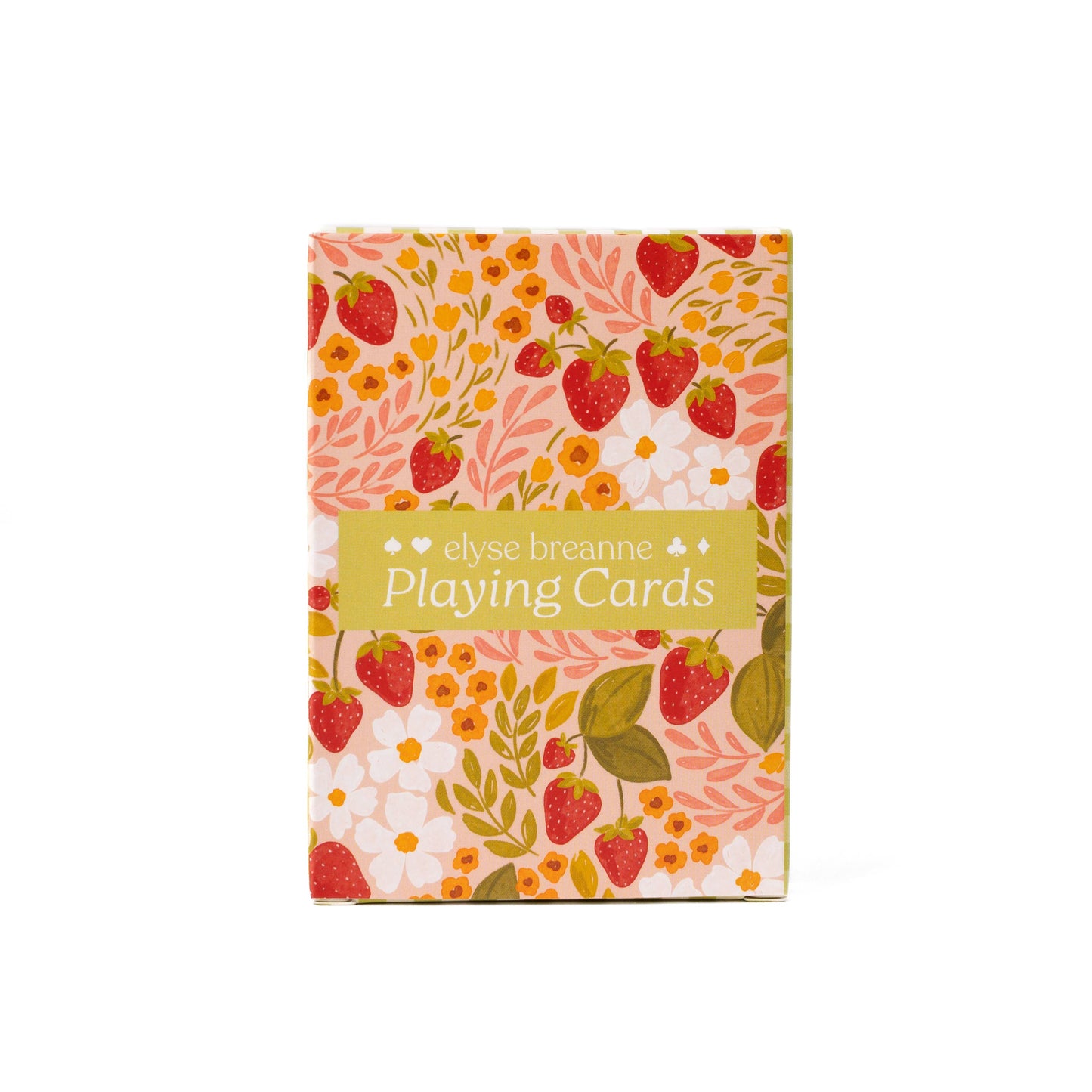 Strawberry Patch x Green Gingham Deck of Cards