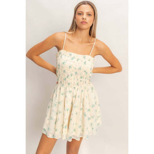 Shirred Flora Mini Dress