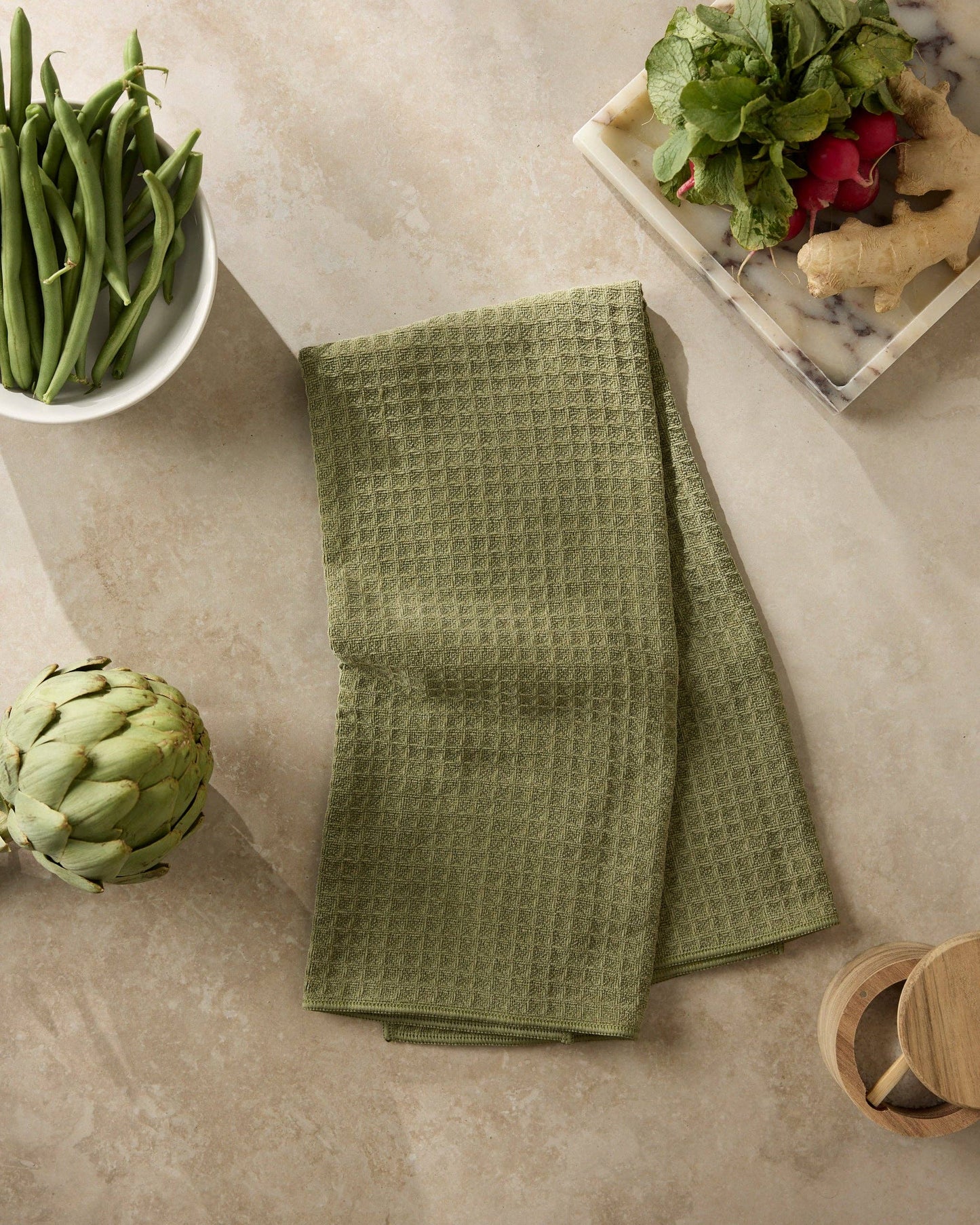 Olive Truffle Hand Towel