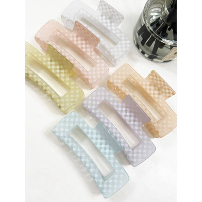 Checkered Hair Claw Clip | Choose Color