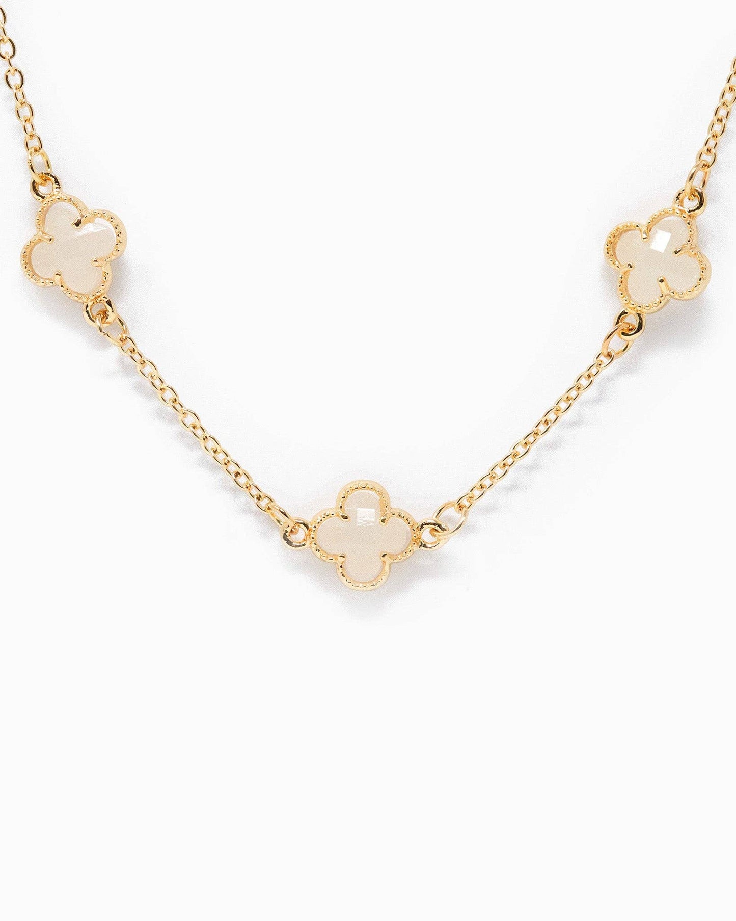 Clover Station Necklace