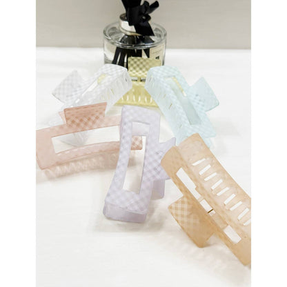 Checkered Hair Claw Clip | Choose Color