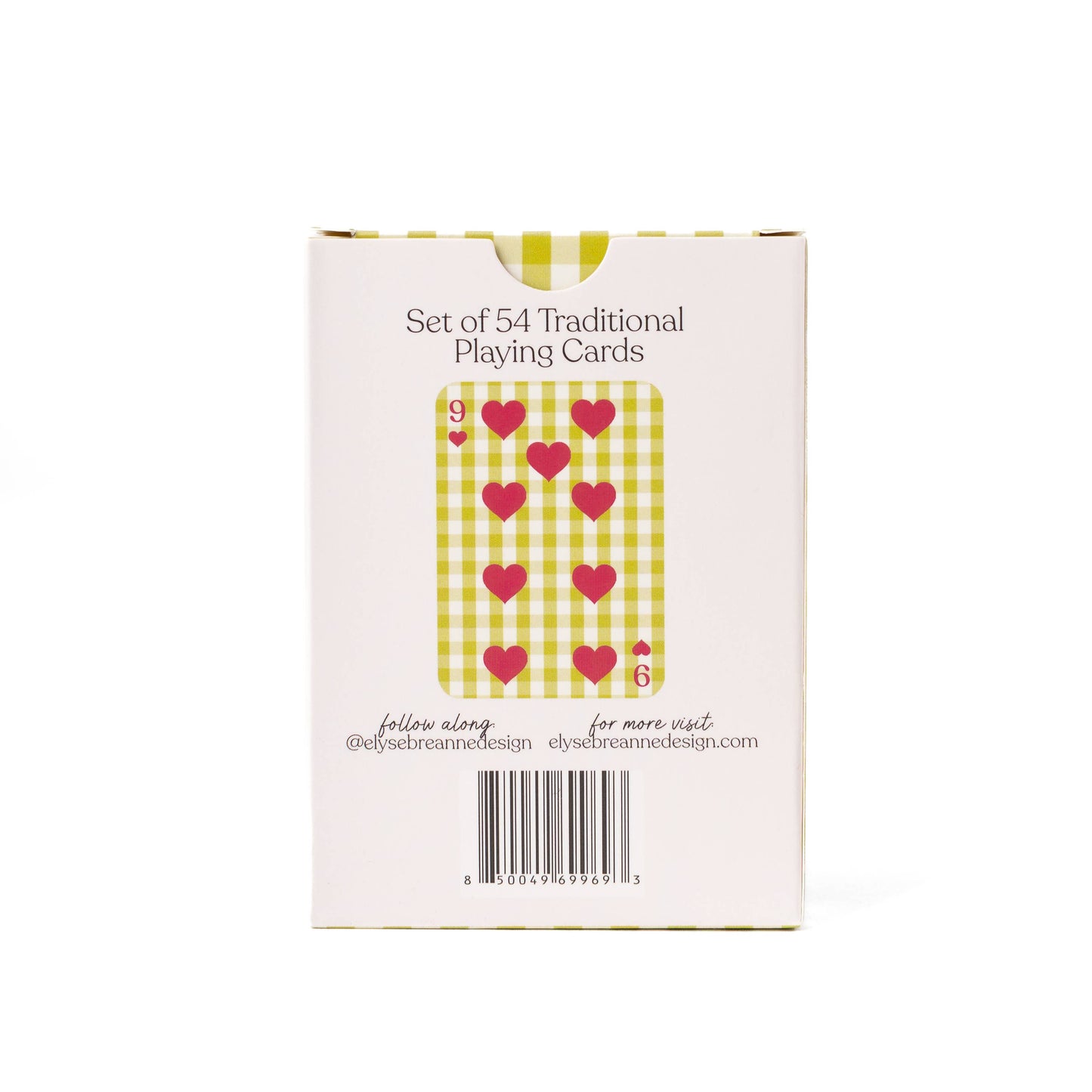 Strawberry Patch x Green Gingham Deck of Cards