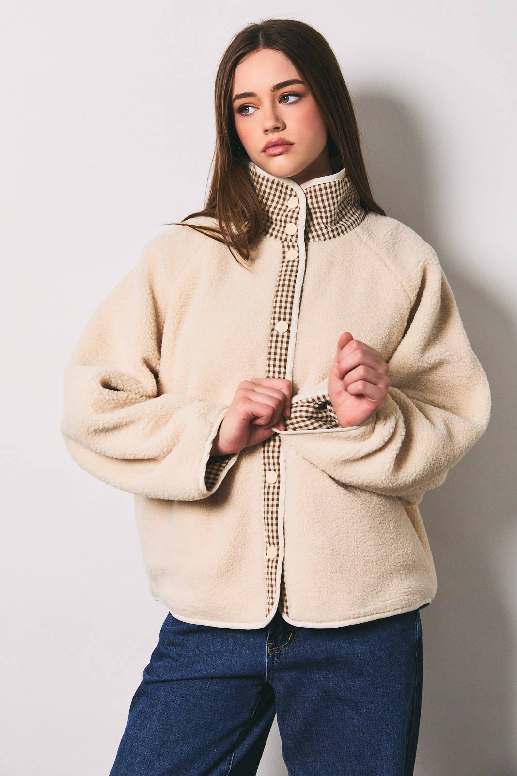 Gingham & Grain Reversible Jacket
