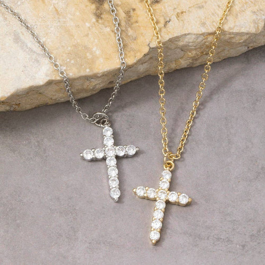 Faithful Spark Cross Necklace