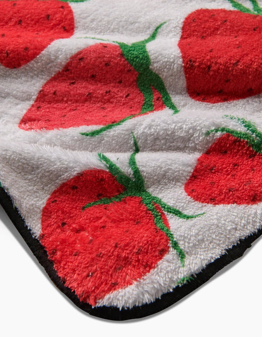 Strawberry Sniff Plush Dog Towel