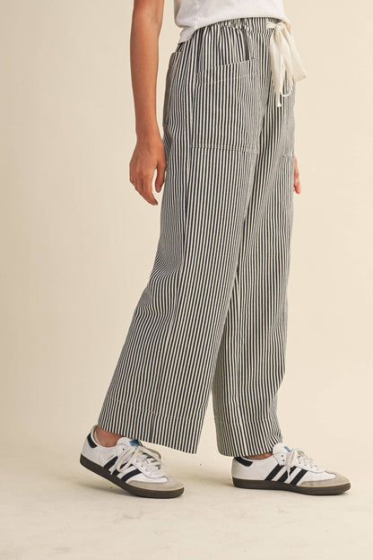 Striped Wide Leg Pants