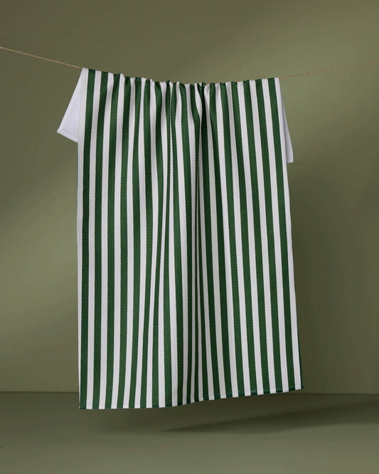 Ribbon Green Tea Towel