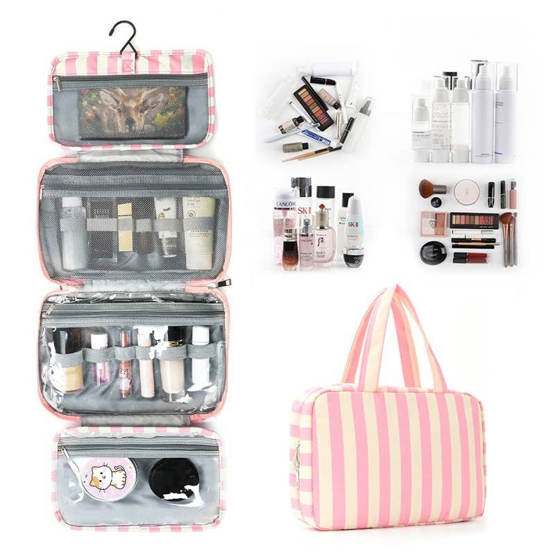 Getaway Striped Hanging Toiletry Organizer