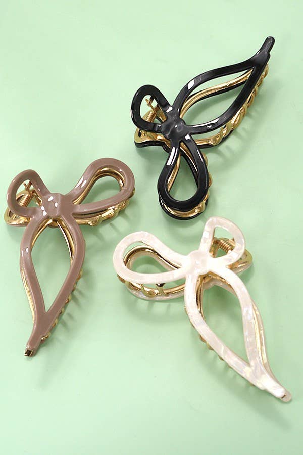 Jumbo Bow Hair Claw Clip