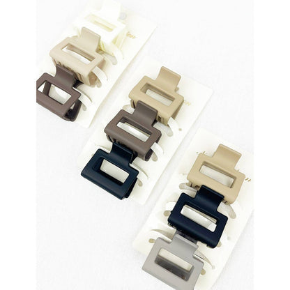 3-Pack Mini Hair Claw Clips | Choose Color