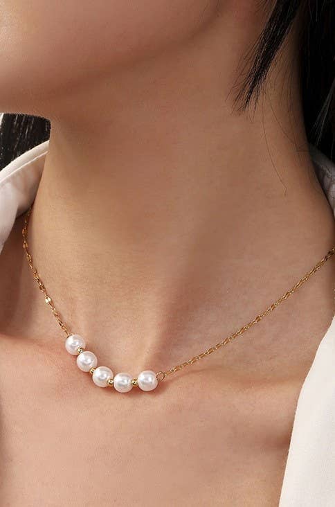 Non-Tarnish Classic Pearl Necklace