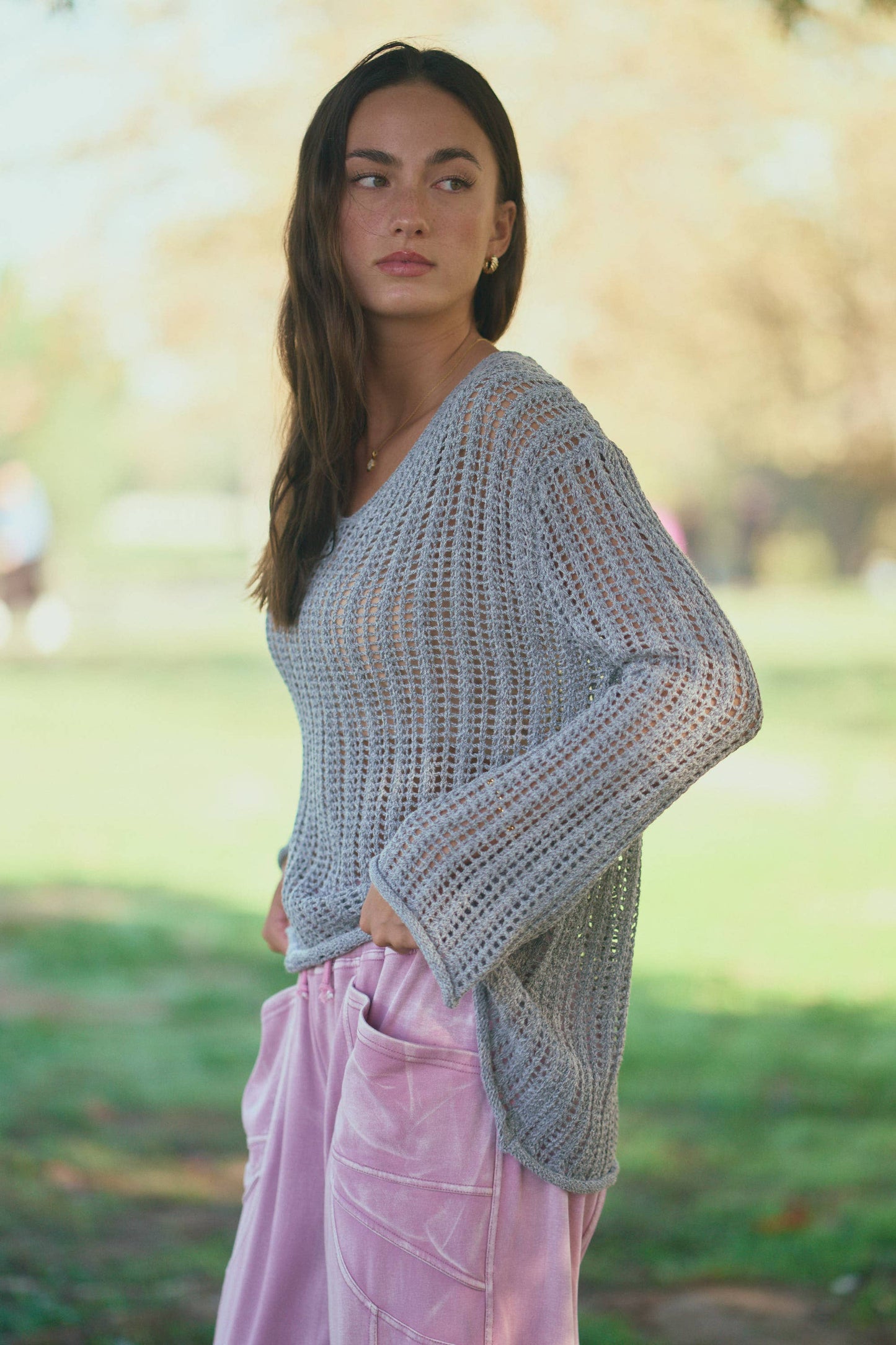 Plus Sandbar Open Knit Top