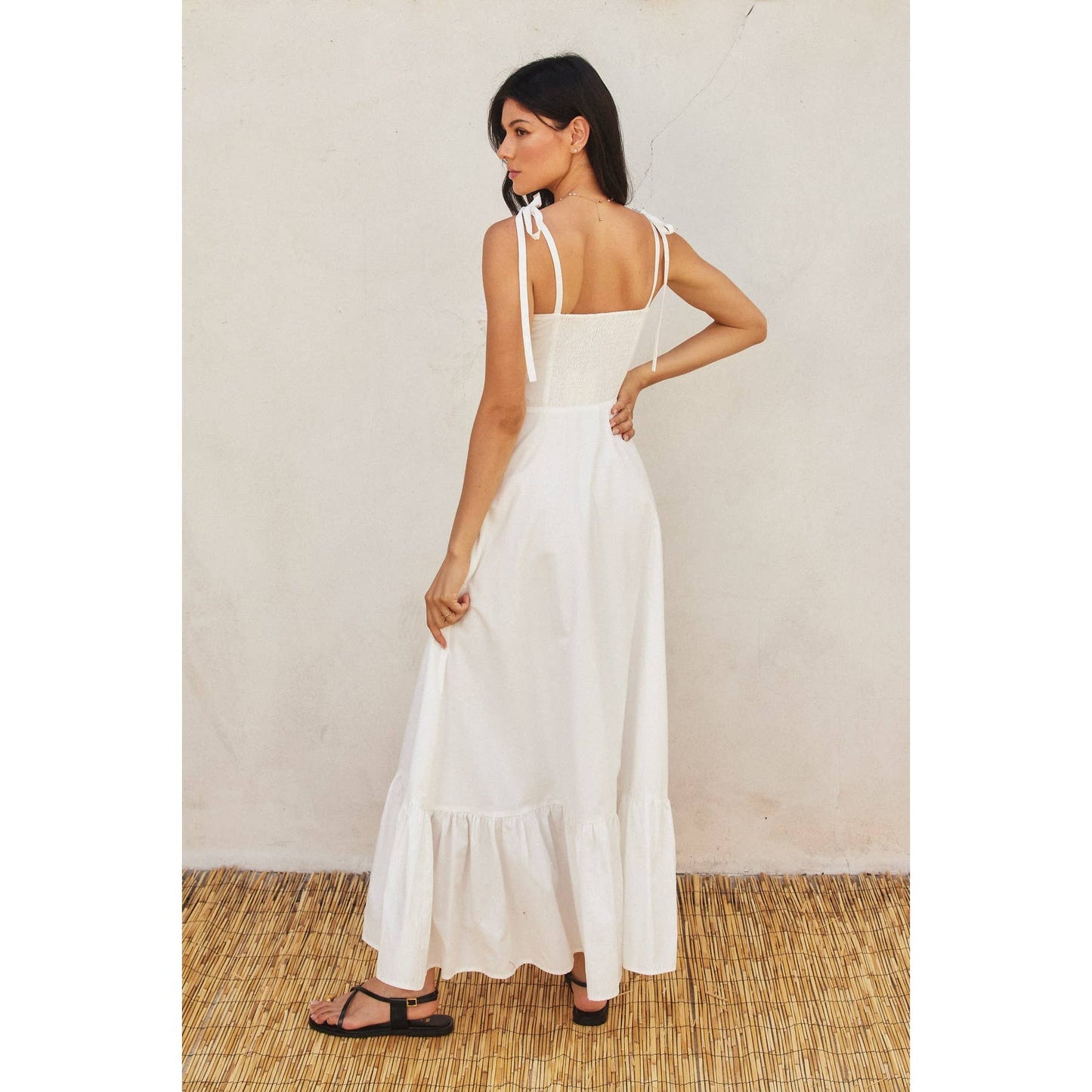 Daisy Tie Maxi Dress