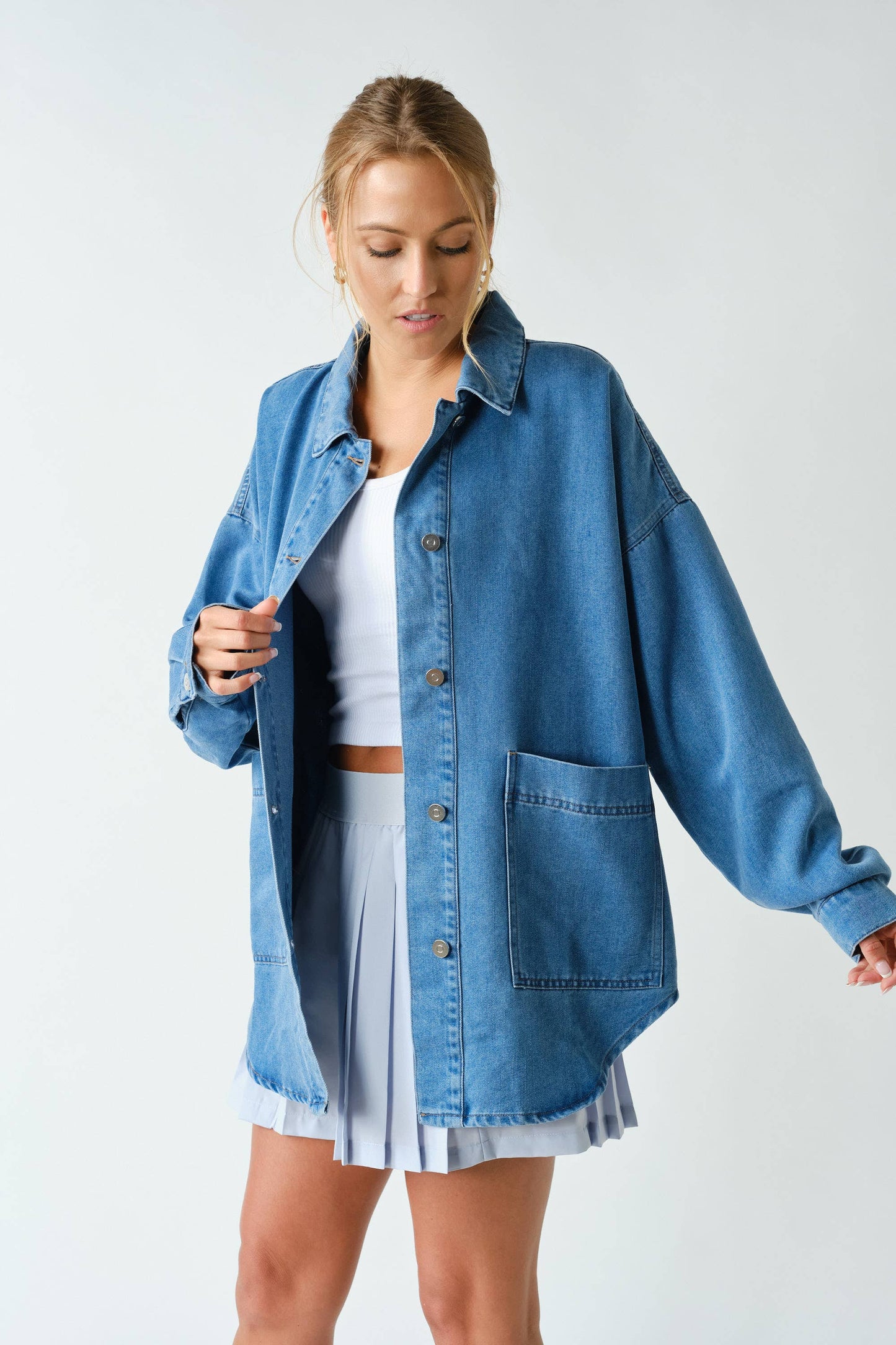 Oversized Everyday Denim Shacket