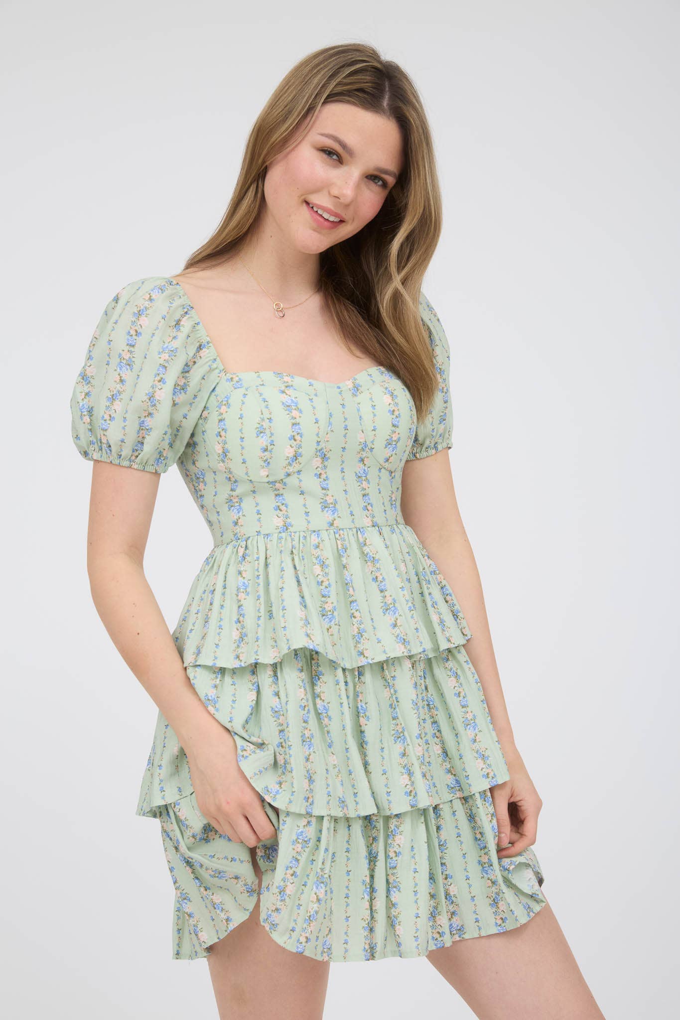 Blossom Tiered Mini Dress