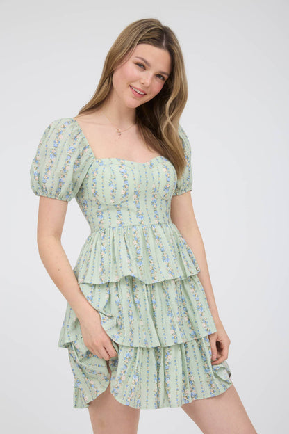 Blossom Tiered Mini Dress