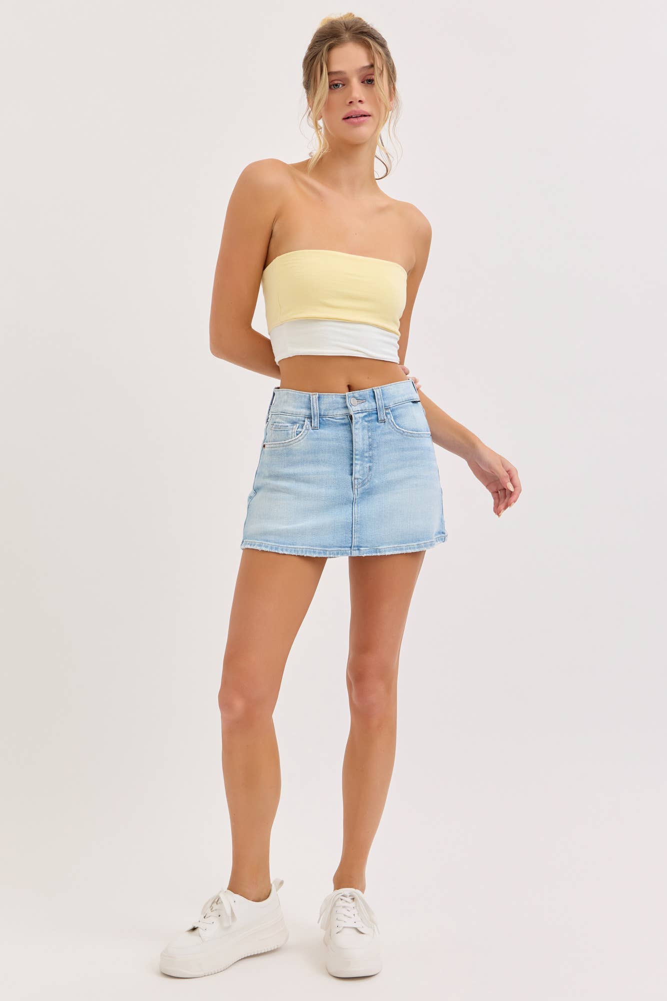 Mid-Waisted Mini Skort