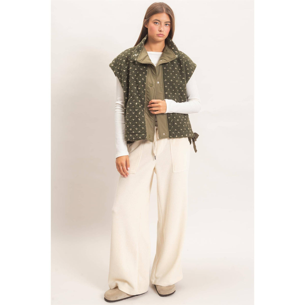 Dotty Sherpa Vest