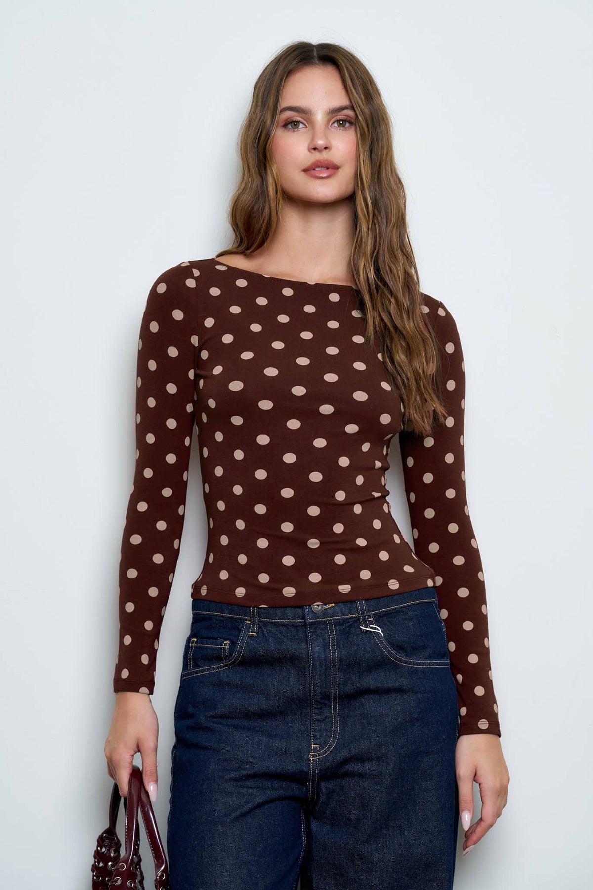 Dot to Dot Knit Top