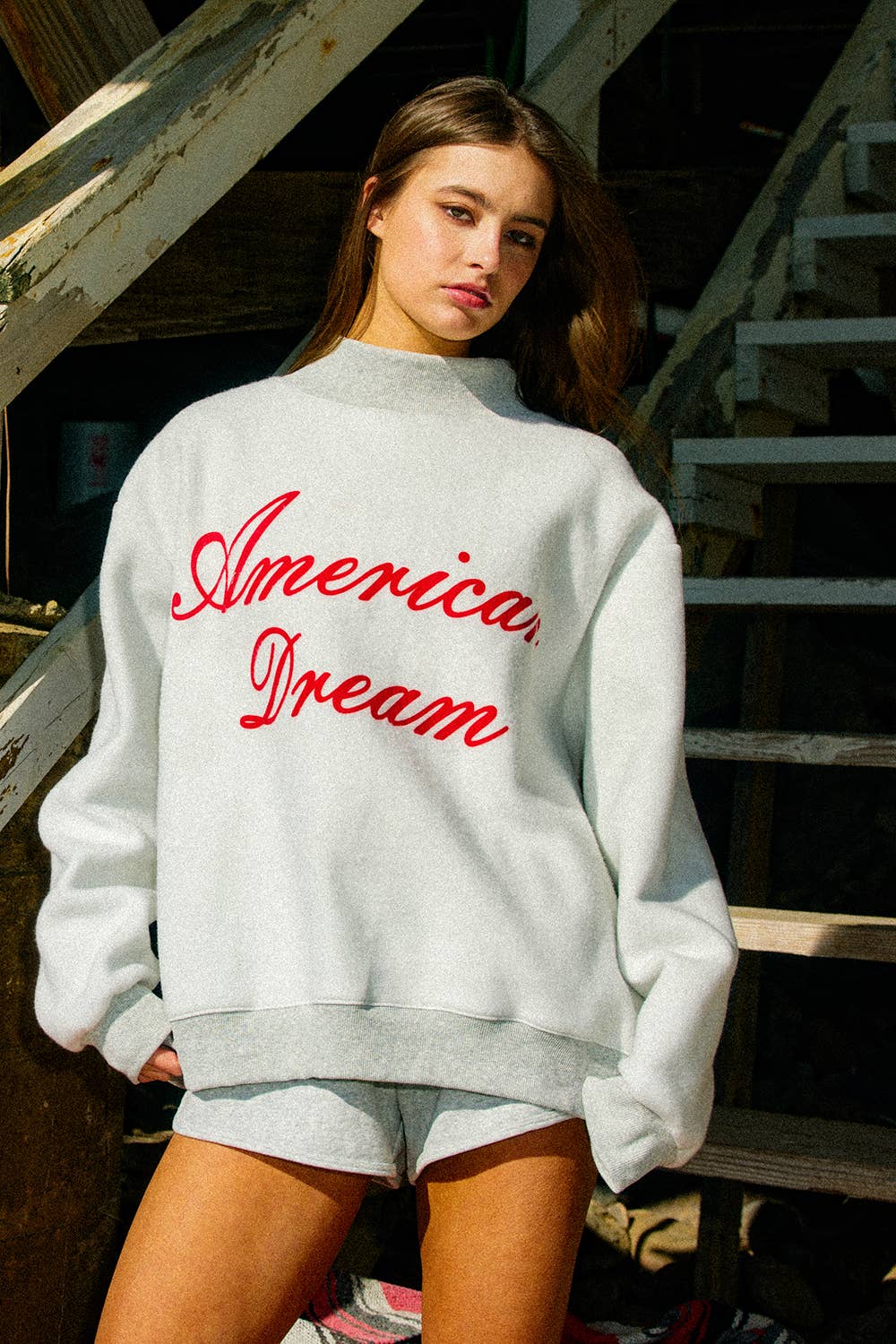 All-American Reversible Mock Neck
