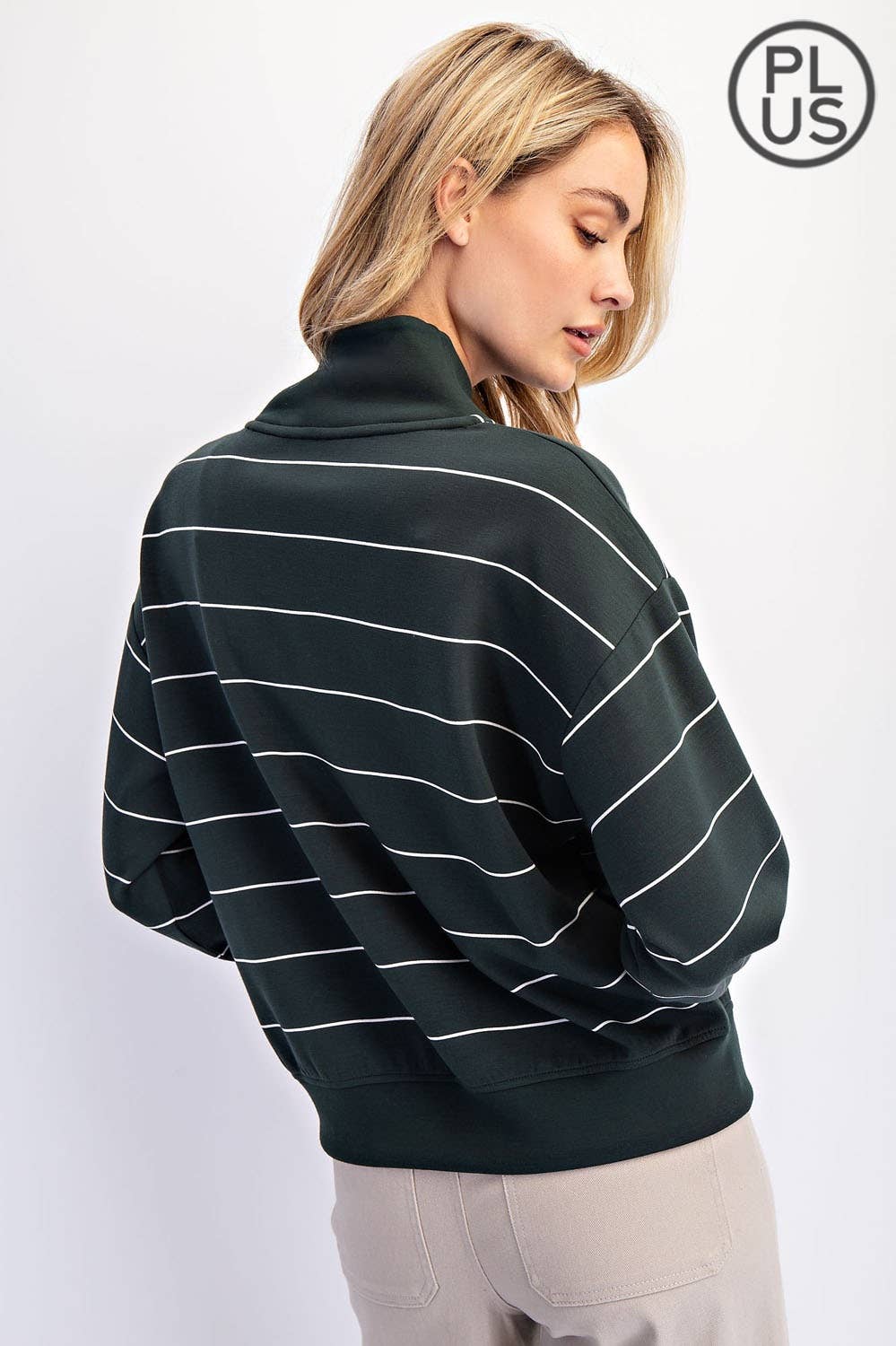 Plus Scuba V-Neck Pullover