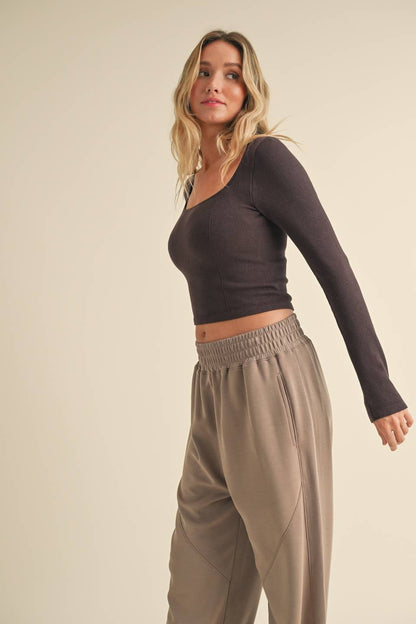 Square Neck Seamless Top | Choose Color