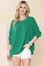 Wave Rib Oversized Sweatshirt | Choose Color