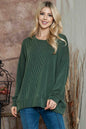 Wave Rib Oversized Sweatshirt | Choose Color