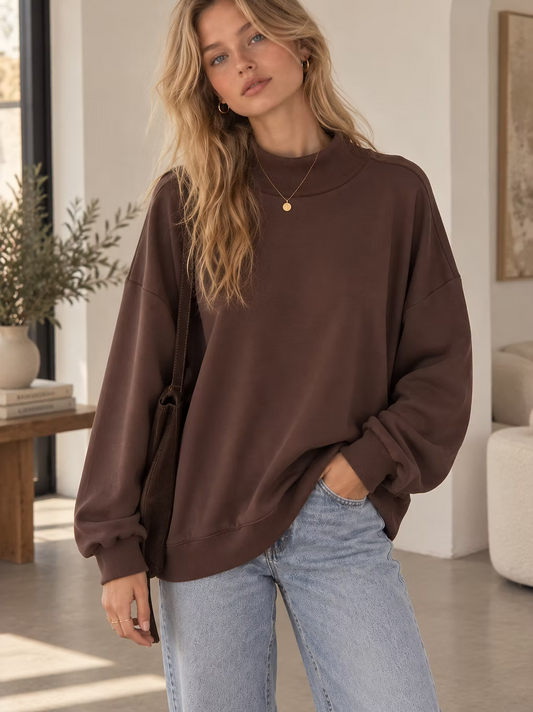Scuba Mock Neck Sweatshirt