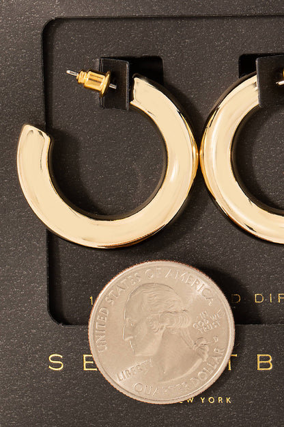 Tube Hoop Earrings