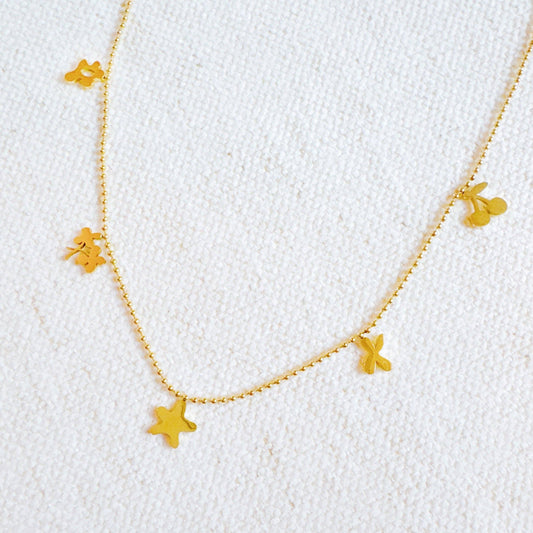 Lucky Picks Charm Chain Necklace