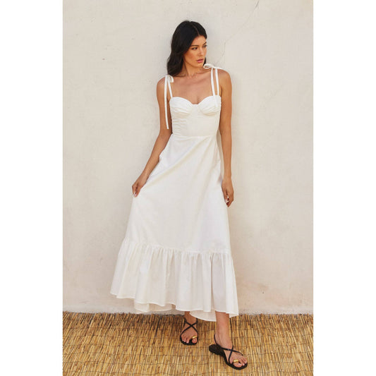 Daisy Tie Maxi Dress