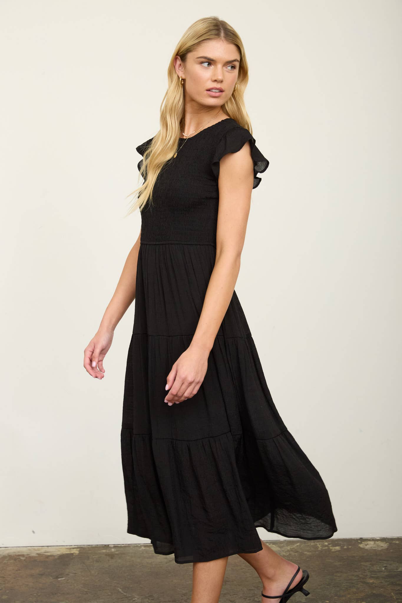 Simply Sweet Tiered Midi Dress