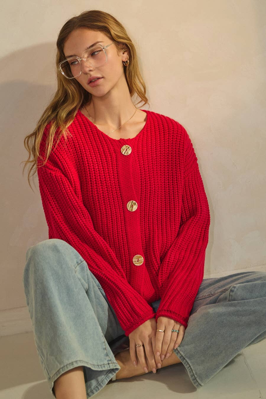 Plus Willow Knit Cardigan