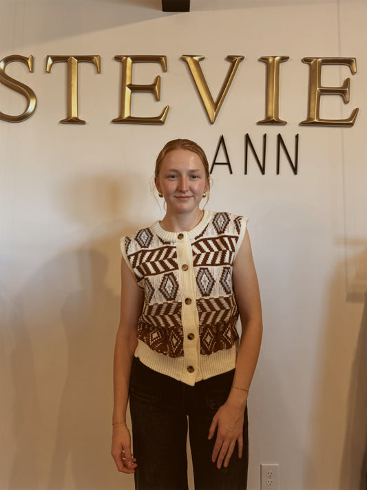 Autumn Sketch Sweater Vest