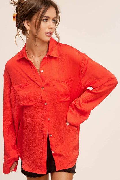 Mollie Button-Up Top | Choose Color