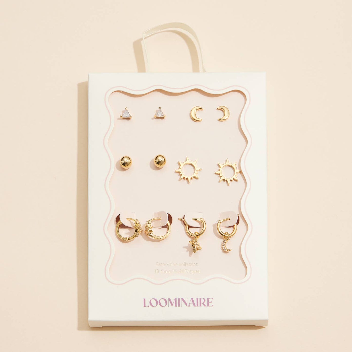12-Piece Celestial Charm Earring Set in Sterling Silver