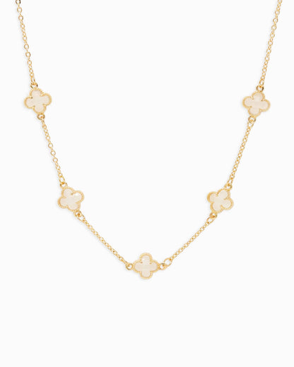 Clover Station Necklace