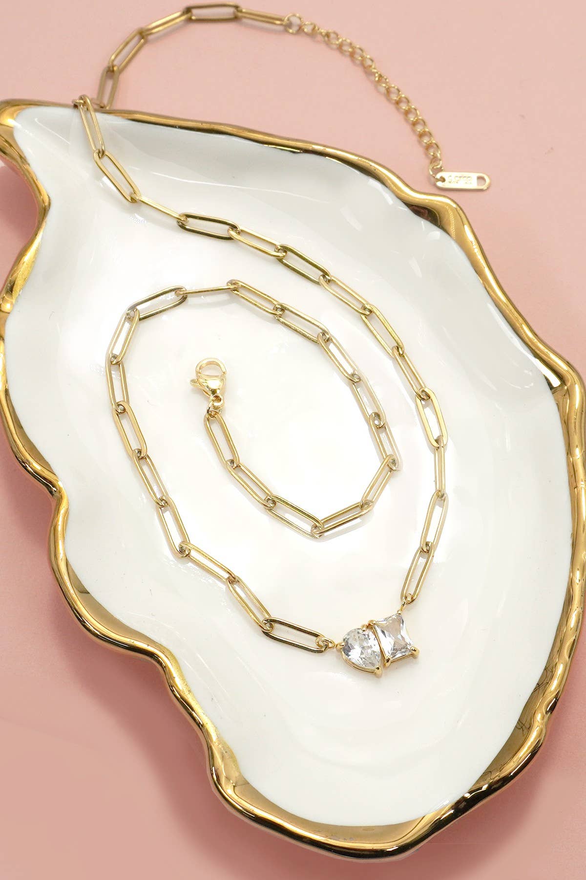 Twinkle Link Rhinestone Necklace