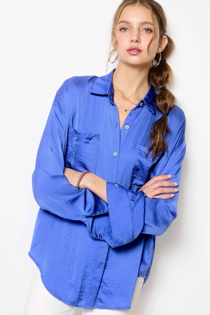 Mollie Button-Up Top | Choose Color