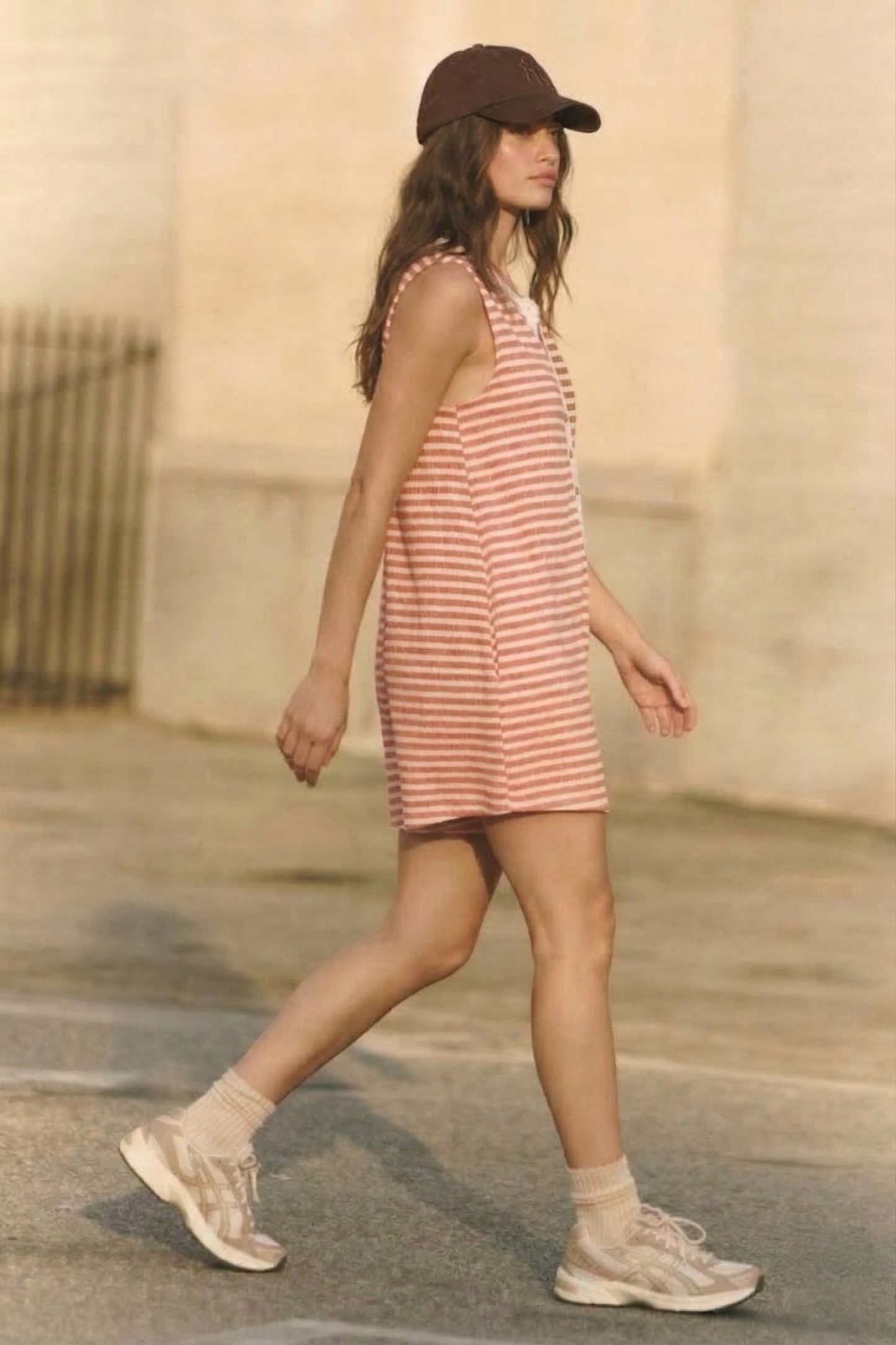Striped Contrast Romper