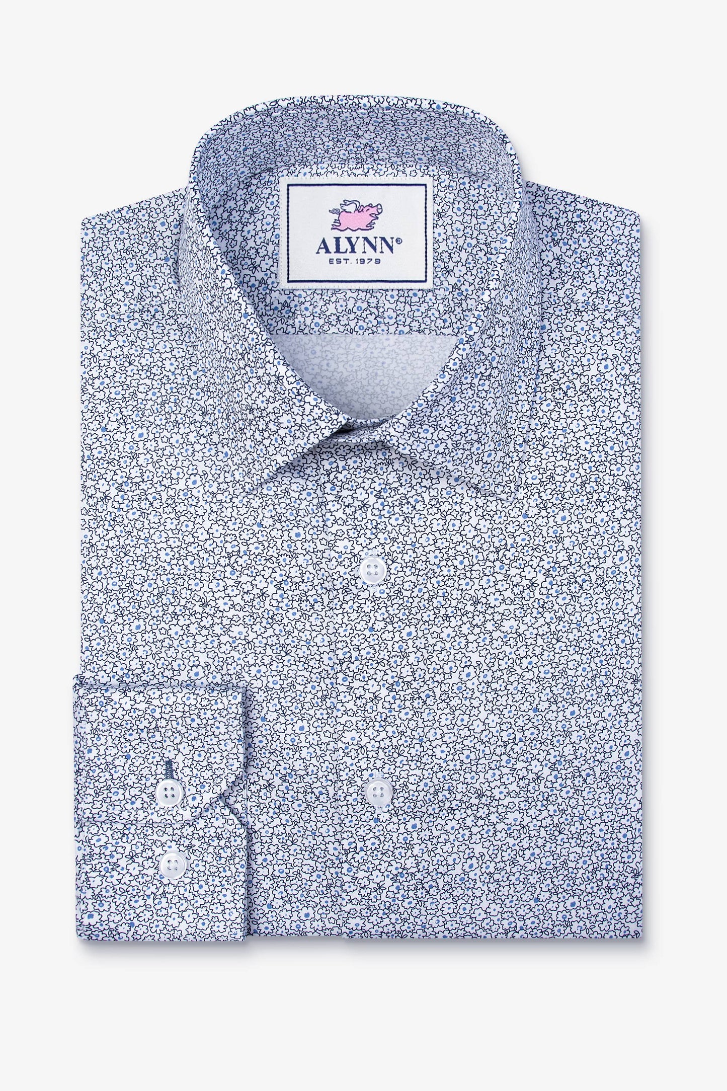 Reid Floral Untuckable Slim Fit Dress Shirt