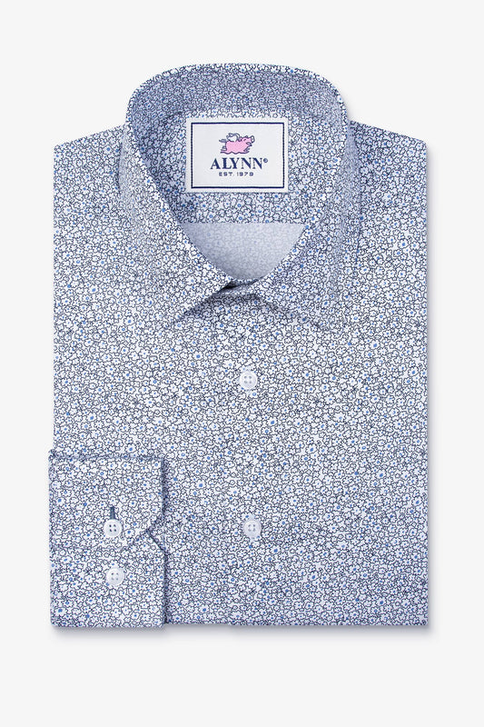 Reid Floral Untuckable Slim Fit Dress Shirt
