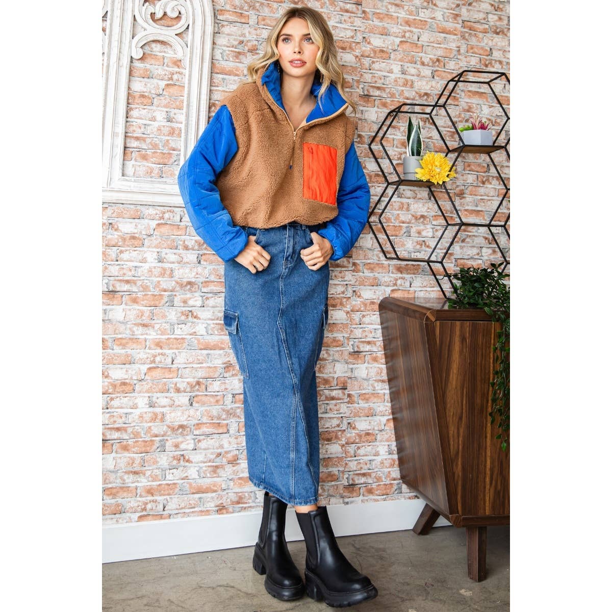 Alpine Quilted Half-Zip Sherpa | Choose Color